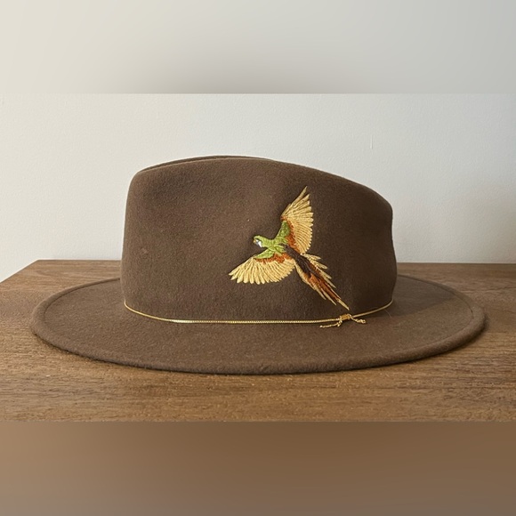 VAN PALMA Dakota Embroidered Felt Hat - Made in France - Picture 4 of 6